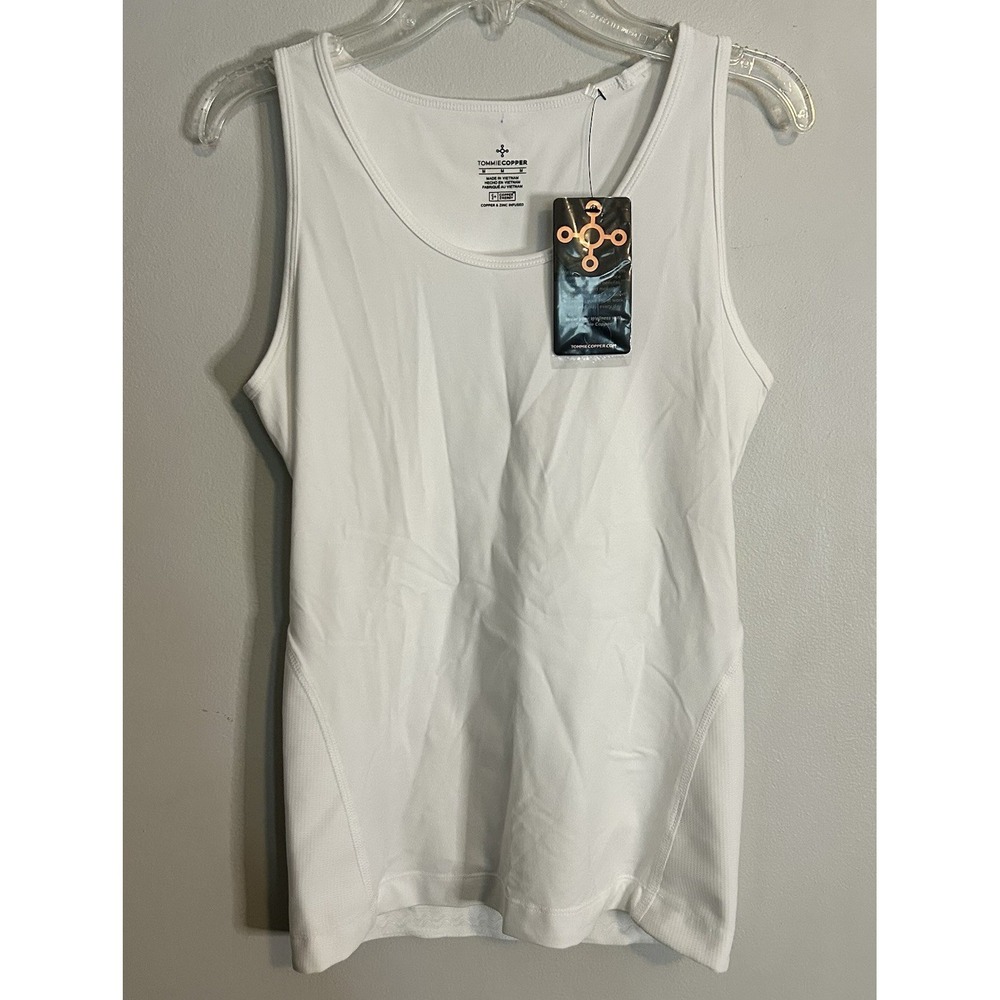 Tommie Copper Tank Womens Medium Lower Back‎ Support Tank Ladies White NWT